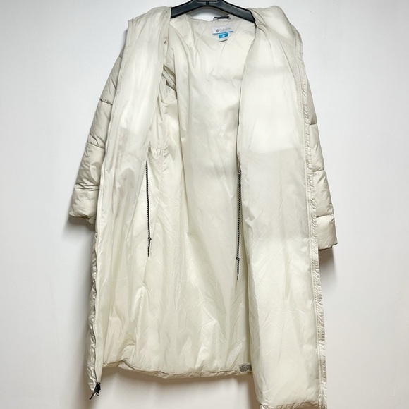 Columbia Puffect II long line puffer coat in dark stone Women’s Sz L - Picture 8 of 9